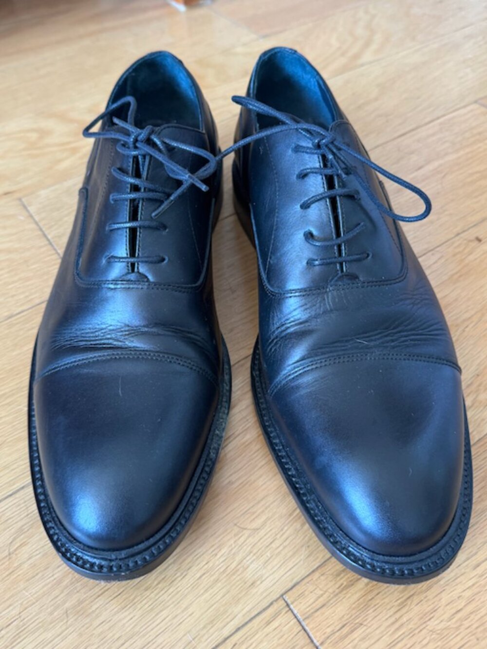 Ankari & Floruss Black Leather Shoes in Size 43